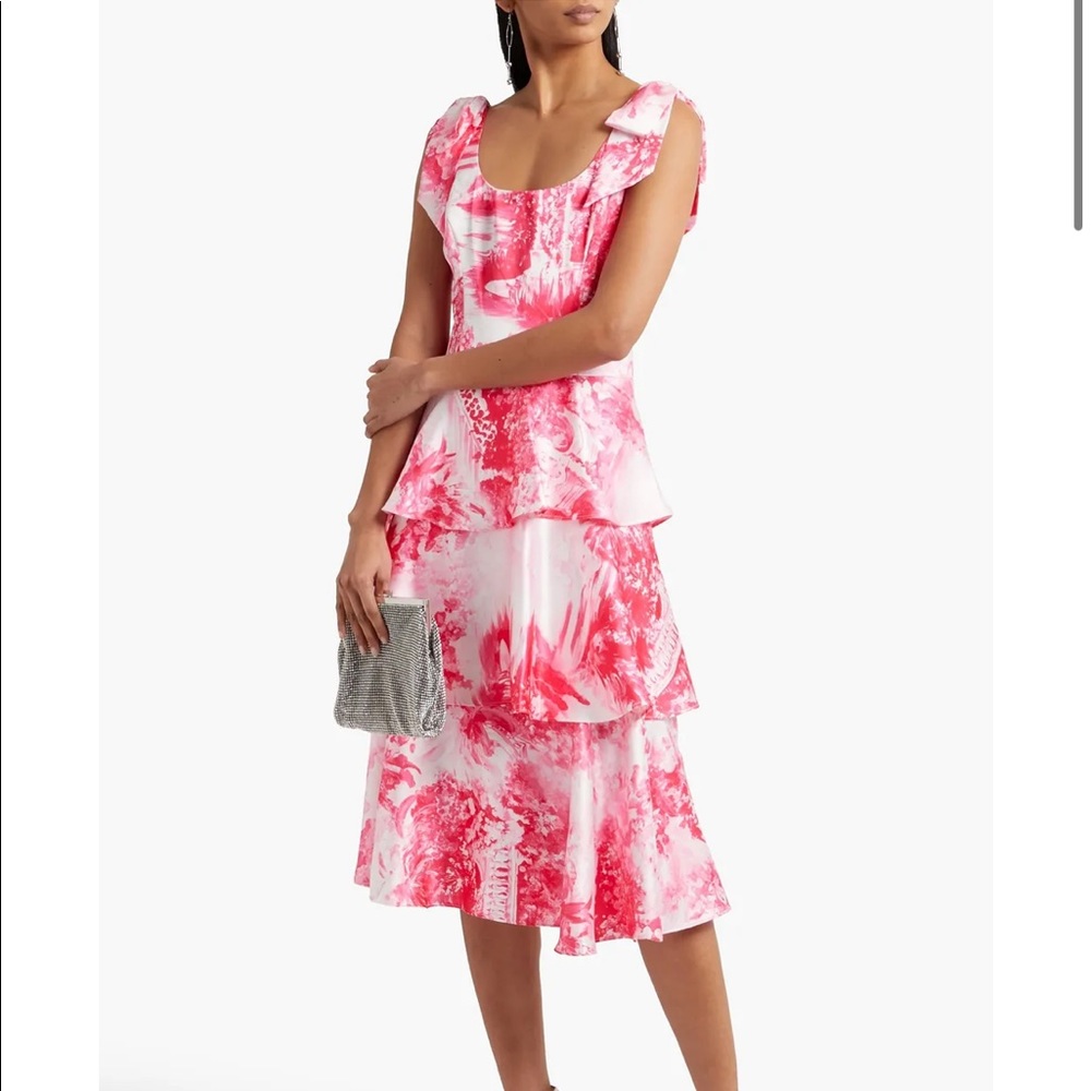 Marchesa Notte - Embellished Tiered Dress